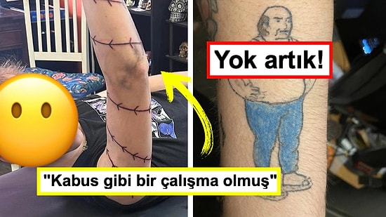 Yaptırdıkları "Sanatsal" Dövmelerle Görenlere Hayatı Sorgulatan Acayip Kişiler