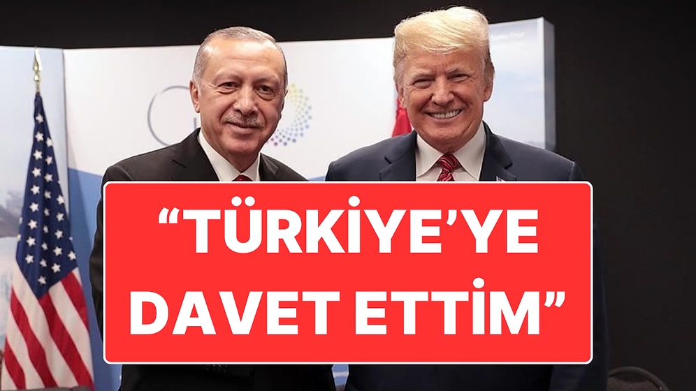 Cumhurbaşkanı Erdoğan’dan Uçakta Açıklama “Trump’ı Ülkeye Davet Ettim””