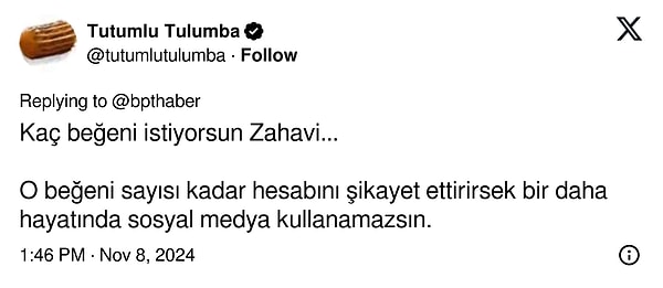 Zahavi'nin yaptığı paylaşım tepki topladı👇