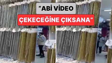 Elazığ'da Meydana Gelen Depremde Kaçmak Yerine Video Çekmeye Başlayan Dükkan Sahibini Müşterisi Uyardı