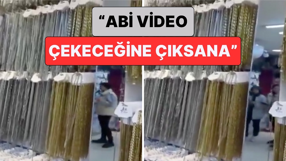 Elazığ'da Meydana Gelen Depremde Kaçmak Yerine Video Çekmeye Başlayan Dükkan Sahibini Müşterisi Uyardı