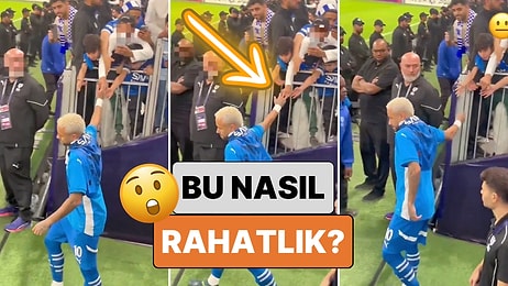 Bu Nasıl Rahatlık? Suudi Arabistan’da Tribündeki Taraftarların Elini Sıkan Neymar’ın Yüzüğü Çalındı