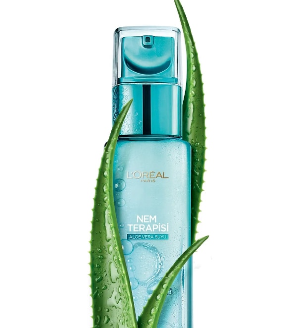 3. L'Oreal Paris Nem Terapisi Aloe Vera Suyu Normalden Karmaya Ciltler Krem 70 Ml