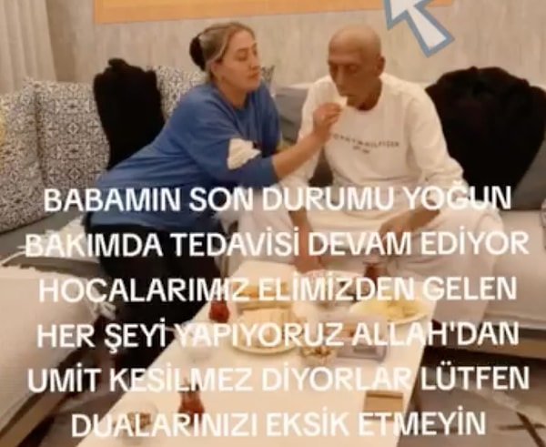 "Hocalarımız elinden gelen her şeyi yapıyor. 'Allah'tan ümit kesilmez' diyorlar. Lütfen dualarınız eksik etmeyin babamdan." ifadelerini kullanan Boran, babasının tedavisinin devam ettiğini duyurdu.