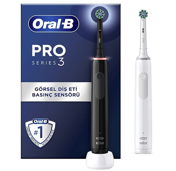 Oral-B Pro3-3900 Şarj Edilebilir Diş Fırçası, diş etlerinizi koruma amacıyla geliştirilmiş akıllı özelliklere sahiptir.