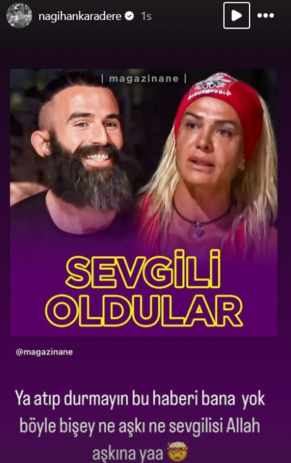 İşte Nagihan'ın o açıklaması: