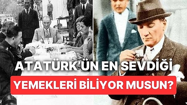 Ulu Önder Mustafa Kemal Atatürk'ün aramızdan ayrılışının 86. yıl dönümü. Kendisini özlem, saygı ve minnetle anarken Ata'mızın özelliklerini bir kez daha merak etmeye başladık. Sevdiği türküleri, dansları, kitapları bildiğimiz Atatürk, peki yemekte neyi severdi?   Atamız sofra adabına çok önem verirdi. Damak zevkine de pek düşkündü. Yemek seçmezdi fakat, sevdiği yemeklerin yeri de bir ayrıydı.  İşte Atatürk'ün en sevdiği yemekler 👇🏻