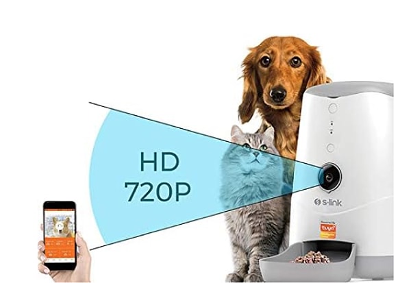 SL-20 Smart PET Feeder HD Kameralı Akıllı Otomatik Kedi Köpek Besleme Kabı