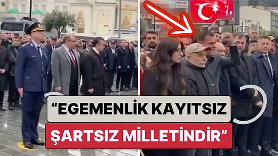 Esenyurt'ta Düzenlenen 10 Kasım Törenine Katılan Kayyum Can Aksoy Anıta Çelenk Koyarken Protesto Edildi