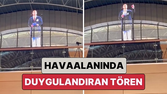 İstanbul Sabiha Gökçen Havalimanı’nda Hologram ile Atamızın Nutuk Okuduğu Görüntüler Yansıtıldı