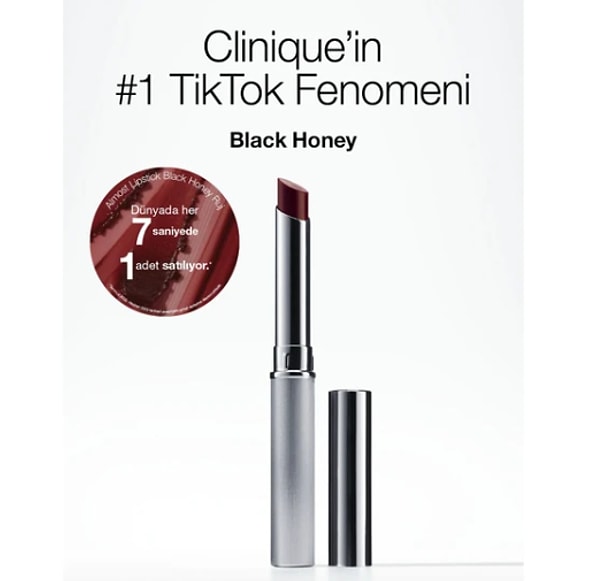 2. Clinique Almost Lipstick Ruj - Black Honey