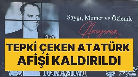 Çanakkale'de AK Partili Belediyenin Tepki Çeken Atatürk Afişi Kaldırıldı!