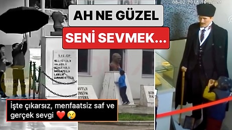 Gerçek, Saf Sevgi: Geleceğimiz Miniklerimizin Atatürk'e Olan Sevgilerini Gösterdikleri Anlar Kalpleri Isıttı