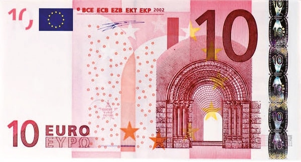 10 Euro banknotu Romanesk,