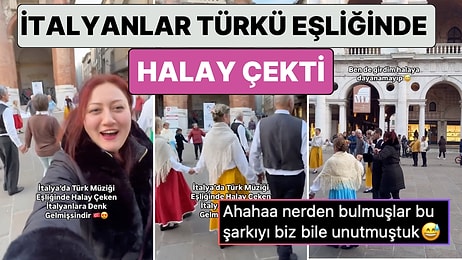 Bu Nasıl Oldu? İtalya'da Yaşayan Bir Türk Türk Müziği Eşliğinde Halay Çeken İtalyanlara Denk Geldi