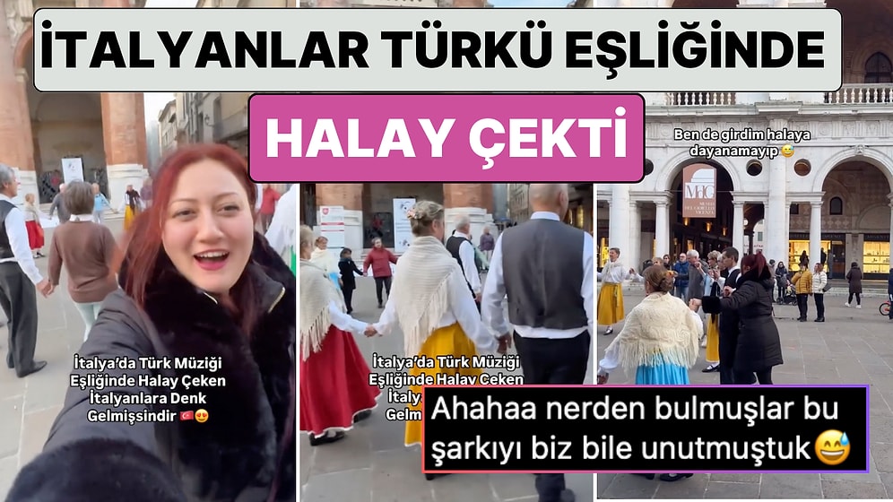 Bu Nasıl Oldu? İtalya'da Yaşayan Bir Türk Türk Müziği Eşliğinde Halay Çeken İtalyanlara Denk Geldi