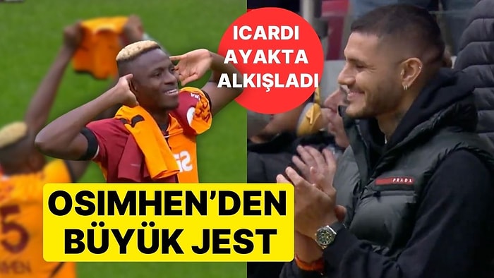 Victor Osimhen'den Icardi'ye Büyük Jest: 'Aşkın Olayım' Şarkısı Eşliğinde Formasını Açtı