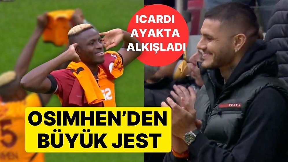 Victor Osimhen'den Icardi'ye Büyük Jest: 'Aşkın Olayım' Şarkısı Eşliğinde Formasını Açtı