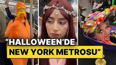 "Halloween'de New York Metrosuna Binmişsindir": Birbirinden Yaratıcı Kostümler Havada Uçuştu