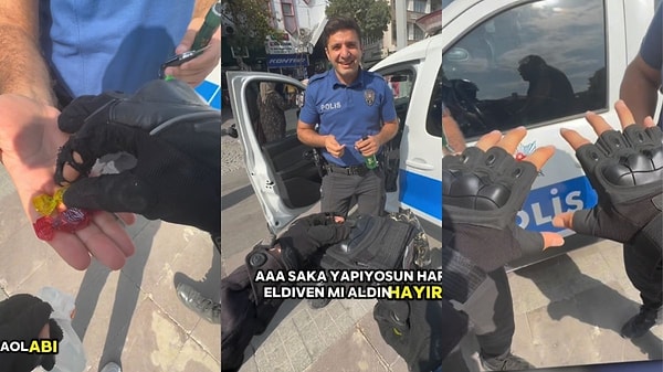 Konya'da güneş altında bekleyen polislere soğuk içecek alan motosiklet sürücüsü, marketin dışında çıkarken plakasının fotoğraflandığını gördü. Kendisine ceza yazılacağını düşünen motorcu, polislerin yanına giderek içecekleri verdi.