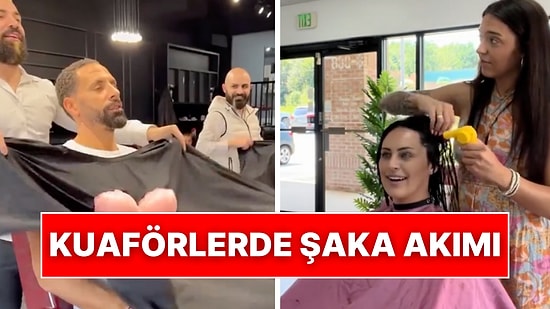 Kuaföre Gelen Müşterilerin Tepkilerini Ölçmek İçin Yapılan Şakalar Sosyal Medyada Viral Oldu