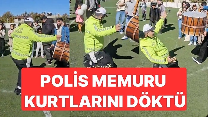 Diyarbakır'da Düzenlenen Halk Oyunları Etkinliğinde Keyifli Anlar: Polis Memuru Kurtlarını Döktü