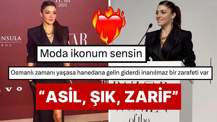 Harper’s Bazaar Gecesinde Ödül Alması Çok Eleştirilen Hande Erçel'in Davet Tarzı Yere Göğe Sığdırılamadı!