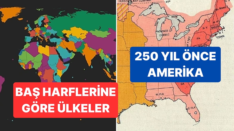 İncelemelere Doyamayacağınız Bu 10 Harita Hayata Bakış Açınızı Değiştirebilir!