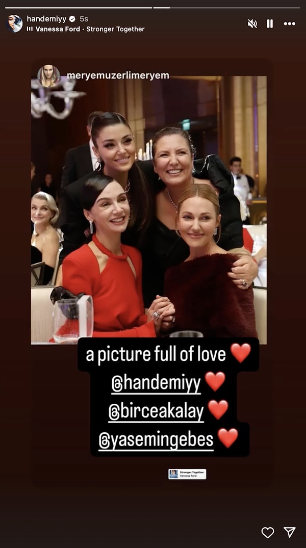 Hande Erçel, Meryem Uzerli ve Birce Akalay aşka geldi.