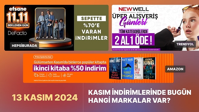 Efsane Kasım İndirimlerinde Bugün Hangi Markalar Var?