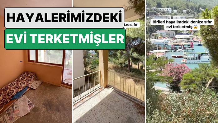 Yine Birileri Hayalimizdeki Evi Terk Etmiş: Muğla'da Terkedilen Denize Sınıf Ev Görenlere İç Geçirtti