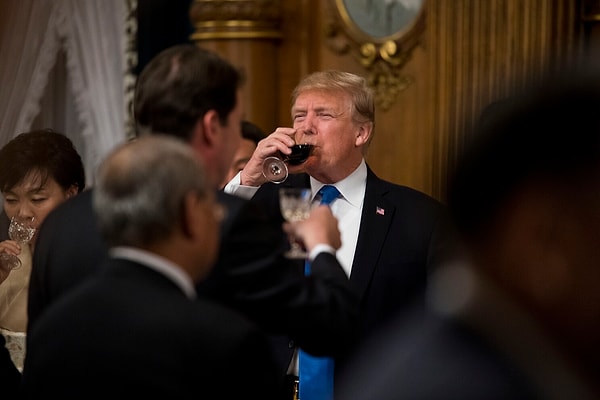 Trump is also very fond of Diet Coke, reportedly drinking 12 cans a day.