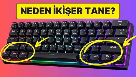 Bilgisayar Klavyelerinde İki Adet Ctrl, Shift ve Alt Tuşu Olmasının Tarihsel Nedeni