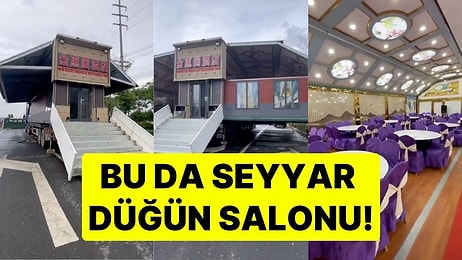 Bu da Seyyar Düğün Salonu! Düğün Yapmayı Düşünenler Mantıklı Buldu