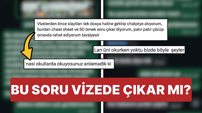 Üniversitelilerin Yeni Favorisi ChatGPT'ye Vize Sorusu Hazırlattı! Peki Sizce Bu Sorular Vizede Çıkar mı?