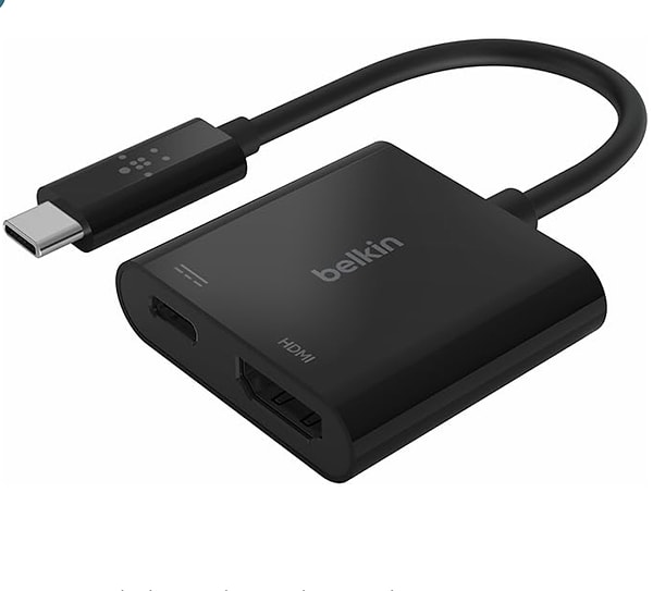 15. Belkin USB-C-HDMI Adaptörü Şarj Cihazı