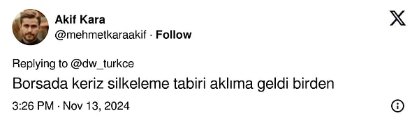 Farklı yorumlar geldi.