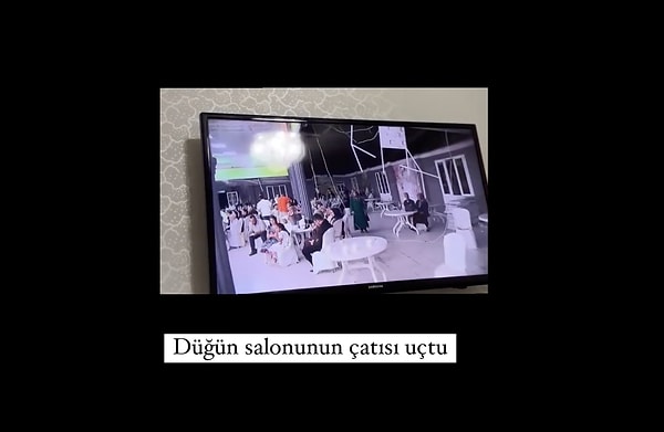 Peş peşe felaketlerin yaşandığı korku filmi gibi bir düğünün görüntüleri sosyal medyada viral oldu.