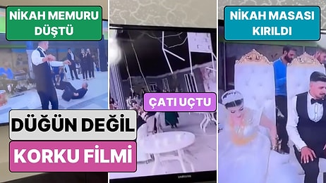 Nikah Masası Kırıldı, Çatı Uçtu: Bir Düğünde Peş Peşe Yaşanan Felaketler "Bu İşaret Değil de Ne?" Dedirtti