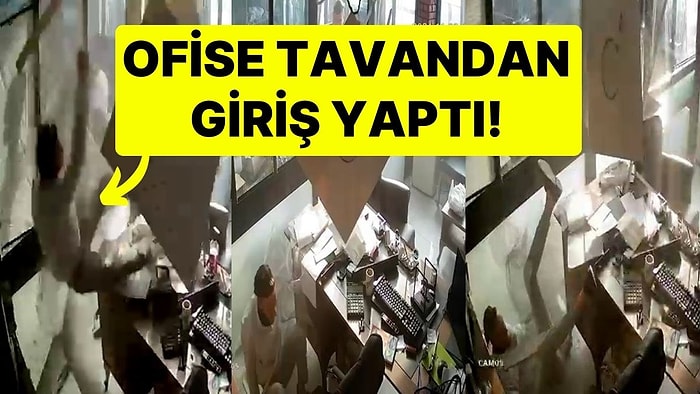 İş Yerine Tavandan Giriş Yaptı: Temizlik İçin Çıktığı Yerin Tavanı Çöktü