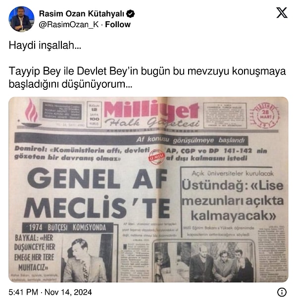 Kütahyalı’nın paylaşımı 👇