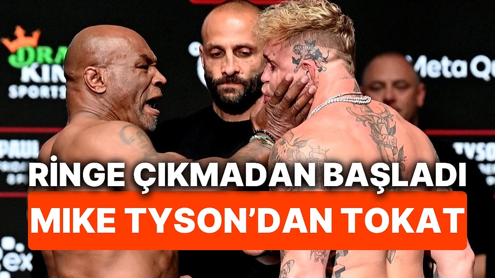 Boks Tarihinin En Pahalı Maçı Öncesi Mike Tyson, Jake Paul'a Tokat Attı!