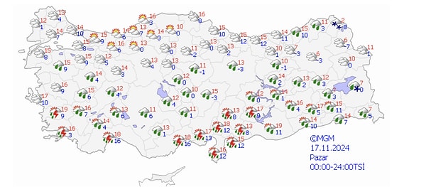 Pazar günü bazı illerde yağış etkisini azaltacak.