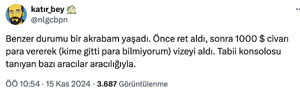 Kendisi bu olaya şahit olan tek kişi değildi.