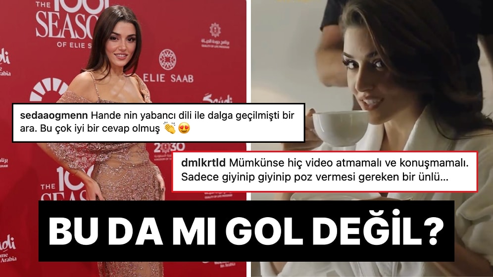 Bu da mı Gol Değil? Riyad Defilesine Hazırlanan Hande Erçel'in İngilizce Konuşması Kullanıcıları İkiye Böldü!