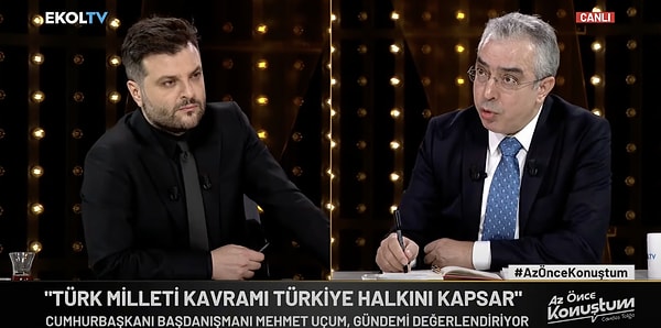 Cumhurbaşkanı Başdanışmanı Mehmet Uçum, dün (14 Kasım 2024) Ekol TV’de Candaş Tolga Işık’ın konuğu oldu ve gündeme dair çarpıcı açıklamalarda bulundu.