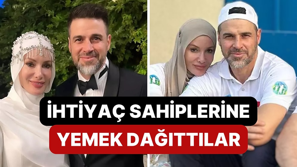 Gamze Özçelik Eşi Reshad Strik ile Birlikte Sudan'daki İhtiyaç Sahiplerine Yardım Eli Uzatarak Yemek Dağıttı!