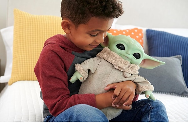 7. Star Wars Squeeze & Blink Grogu™ Feature Plush