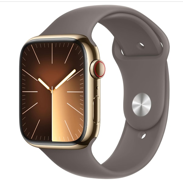 9. Apple Watch Series 9 GPS + Cellular 45 mm Altın Rengi