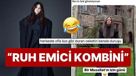 Oversize'lıkta Boyut Atlayan Ceketiyle Ünlü Bir Dergiye Poz Veren Selena Gomez X Kullanıcılarının Diline Düştü